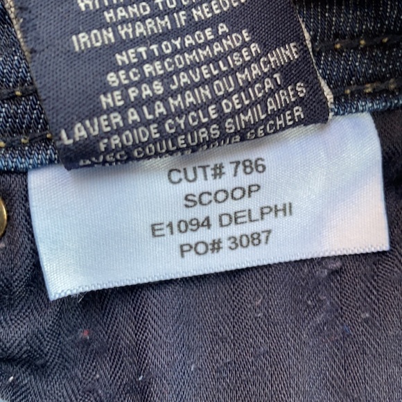 Fidelity Blue Delphi Scoop Low Rise Skinny Jeans Size 28 - Picture 11 of 15